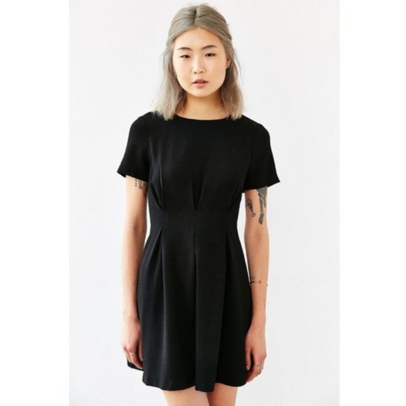 Urban Outfitters Lucca Fitted A Line Little Black Mini Dress XS - Picture 1 of 8